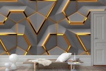 کاغذ دیواری سه بعدی، مدرن 